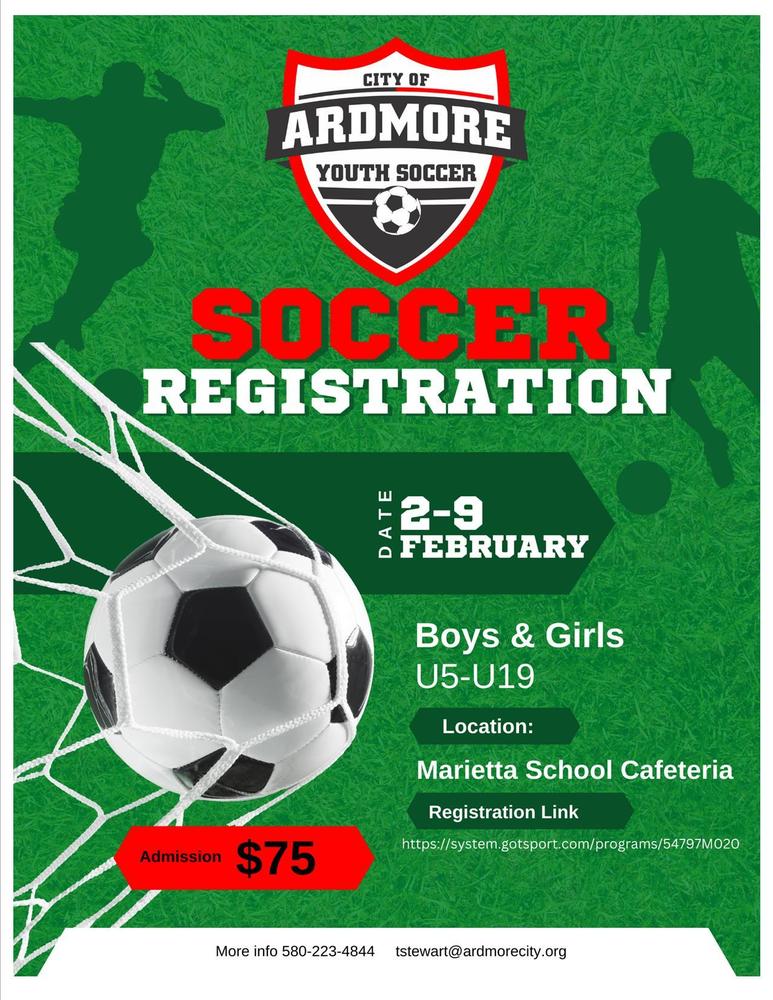 Soccer Sign-ups Rescheduled for February 9th | Marietta Public Schools