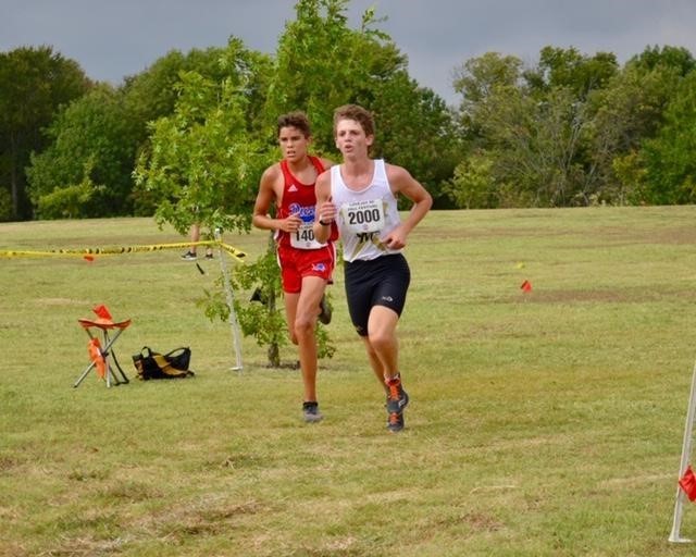 Marietta Indian cross country runner Wyatt Vinson competes against some of North Texas’s best runners at the Lovejoy High School Cross Country Fall Festival on Saturday, September 21. Vinson placed third in the meet and helped his team to a fourth place finish overall.