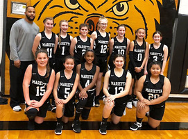 Junior High Lady Indians celebrate undefeated seasons